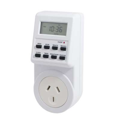 Plug in Standard digital programmable kitchen timer switch Type F socket