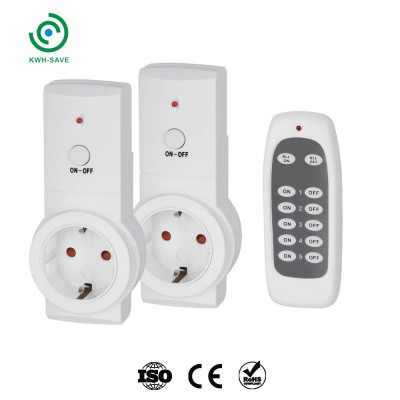 RF wireless radio Remote Control switch Europe Type F Plug Socket