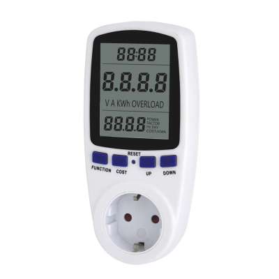 Digital Power Meter Energy Meter Voltage Wattmeter Power Analyzer EU Standard ampere sockets