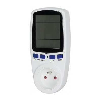 French Type E Electric Digital Power Energy Usage Cost Consumption Charge Meter Analyze Plug Outlet Socket