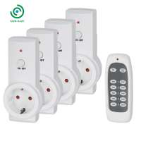 RF wireless radio Remote Control switch EU Type F Plug Socket