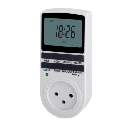 Digital programmable kitchen timer Weekly switch Israel Type P plug socket 230V