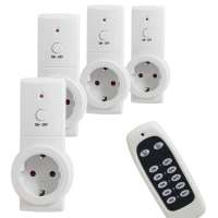 German 30M Meter RF Wireless Remote Control 4 Socket