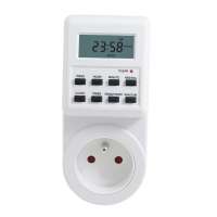 Plug in digital Weekly Programmable Kitchen Timer Switch France Type G plug socket