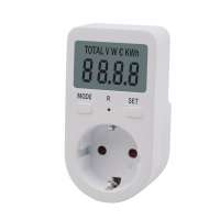 Digital  Mini  Plug-in Power Meter voltagage wattmeter analyzer  EU Type F plug socket