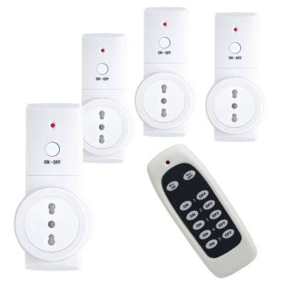 Home Using 4+1 Wireless  Remote control  timer switch Italy plug