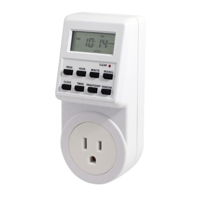 Digital Weekly Daily kitchen timer switch US plug socket