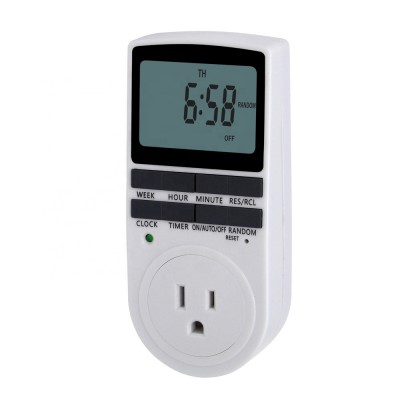 Digital  Electrical Countdown Big LCD screen timer Socket US Plug