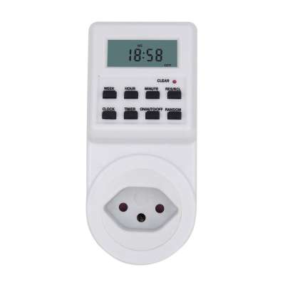 Plug in Swiss Type M plug Digital Weekly Programmable Kitchen Timer Switch Socket