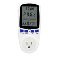 120 V 15A Multiple Digital Display Electric Power Meter socket energy monitor  US Type B Plug