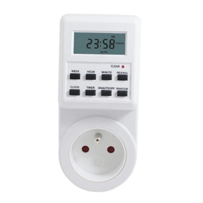 Digital Electrical  programmable kitchen countdown  timer switch FR plug socket