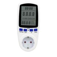 German Electric Digital Solar Power Energy Usage Cost Consumption Charge Monitor Meter Analyze Plug Outlet Socket