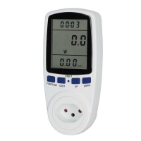 Swiss plug Smart Home LCD Digital Power Meter Solar energy monitor wattmeter Energy meter Socket CE certificated