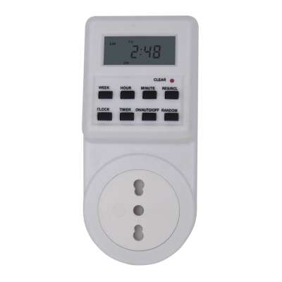 Italy Digital Programmable Daily Weekly Timer Switch P11 P17 Plug Socket